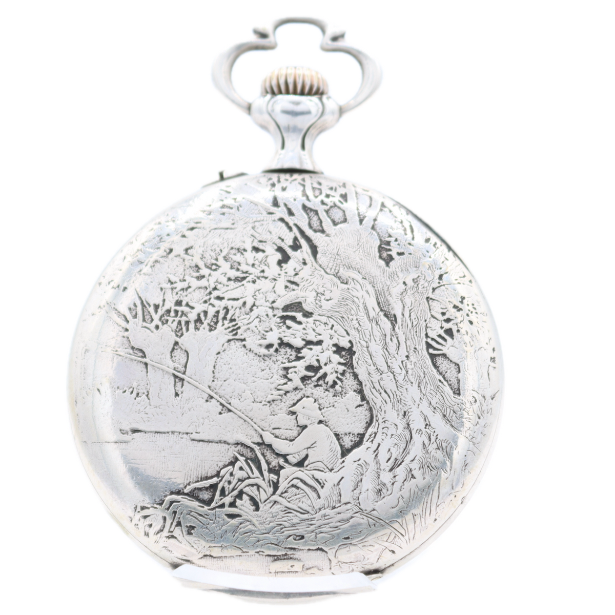 High Life Fisherman Engraving