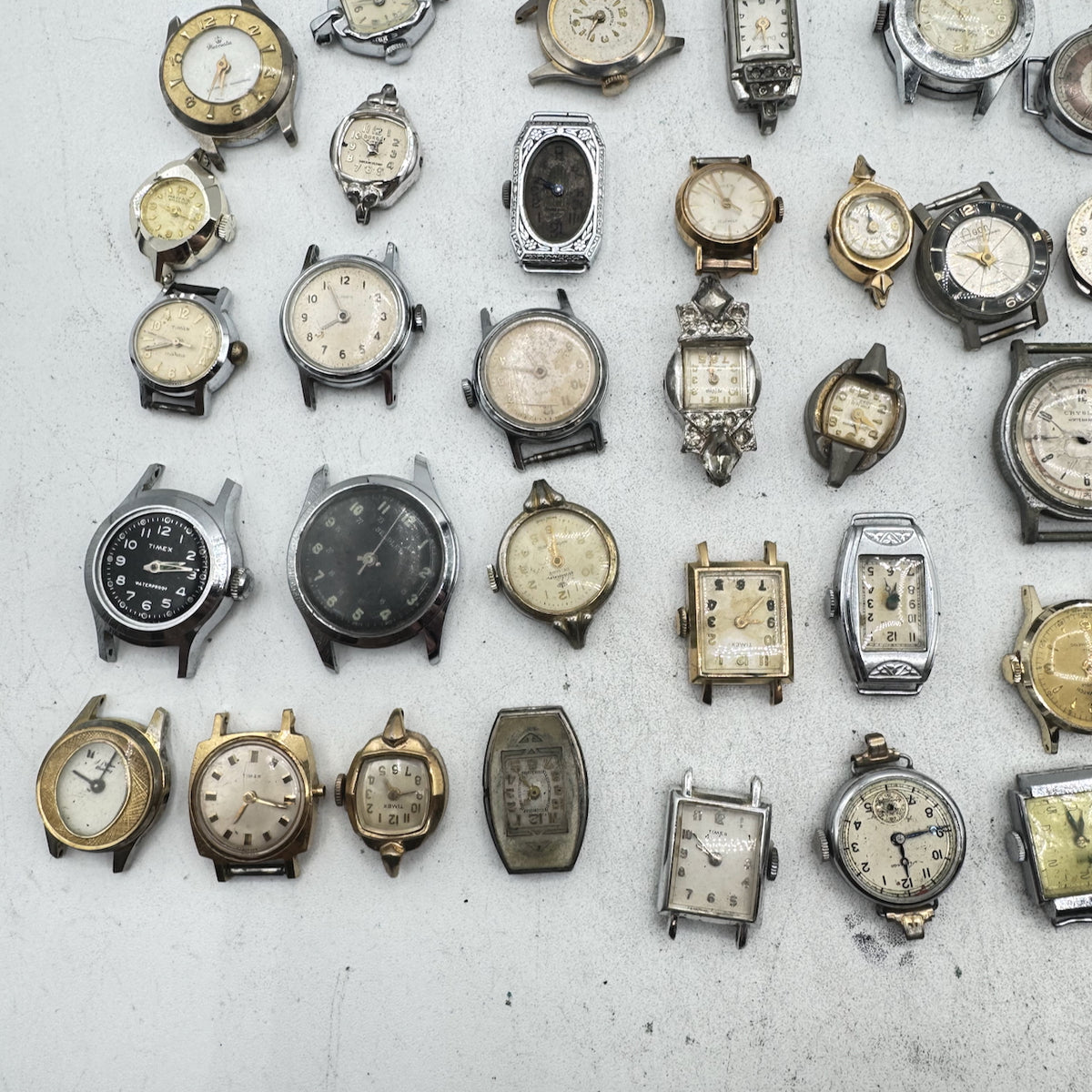 Bulova, Bradley, Timex, etc. Lot of 50