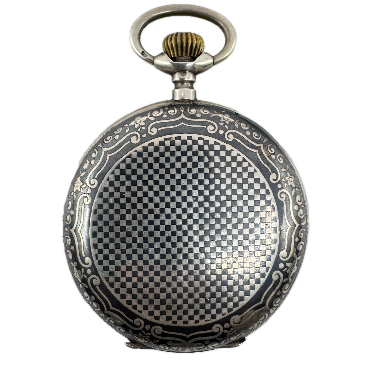 Remontoir Niello Checkerboard Case