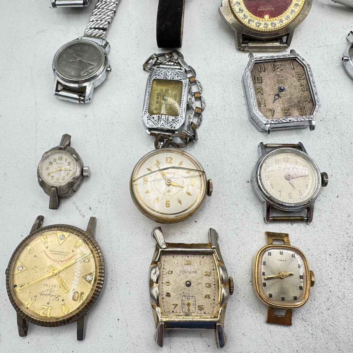 Bulova, Timex, Elgin, etc. Lot of 50