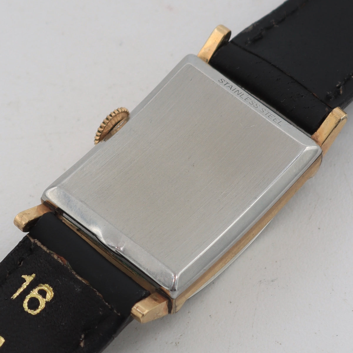 Vintage Wittnauer Tank Men's Mechanical Wristwatch 7 PP Swiss Steel & 10k RGP – photo 4